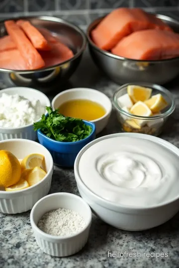 Grilled Salmon with Lemon-Dill Sauce ingredients