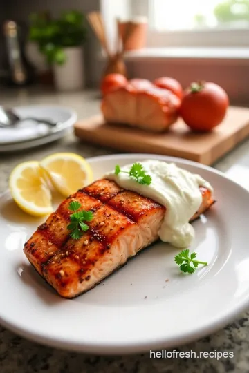 Grilled Salmon with Lemon-Dill Sauce steps