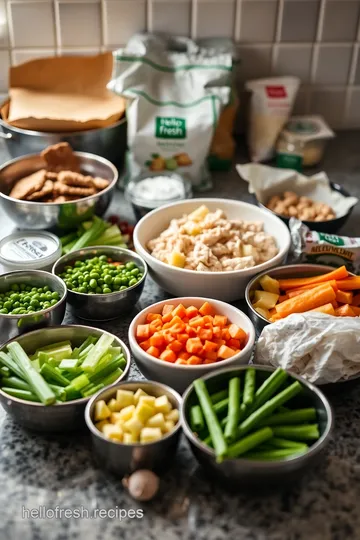 Hearty Hello Fresh Chicken Pot Pie ingredients