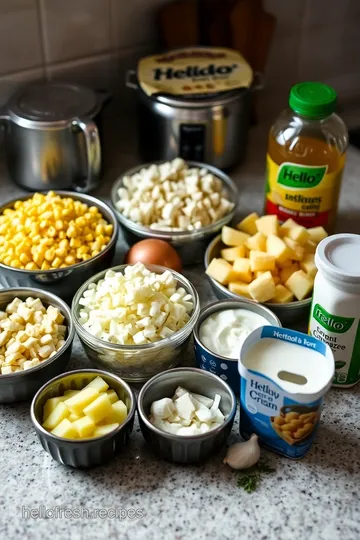 Hello Fresh Corn Chowder ingredients