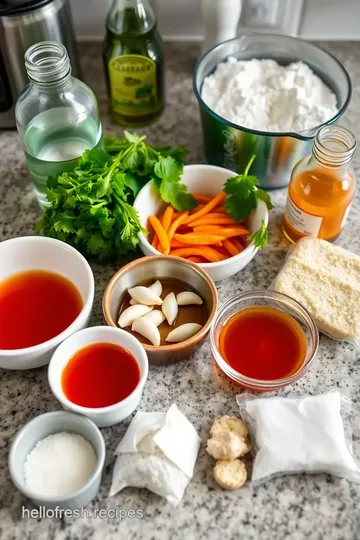 Homemade Sweet Thai Chili Sauce ingredients