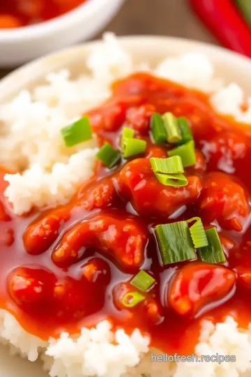 Homemade Sweet Thai Chili Sauce presentation