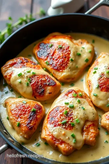 Pan-Seared Chicken in Creamy Dijon Sauce presentation