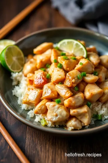 Ginger-Lime Chicken Stir-Fry presentation