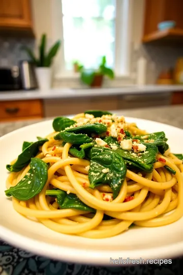 Linguine with Spinach and Garlic steps