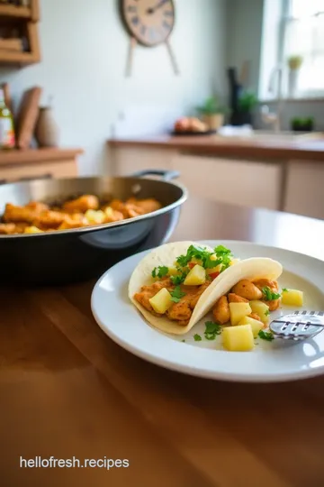 One Pan Pineapple Salsa Chicken Tacos steps