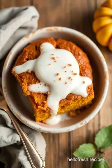 Microwavable Pumpkin Spice Mug Cake (No Egg) presentation