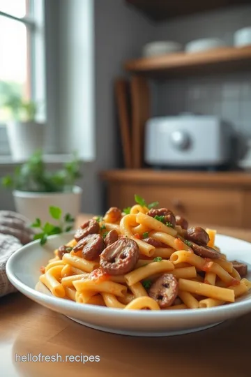 Rigatoni with Italian Sausage and Fresh Mushrooms steps