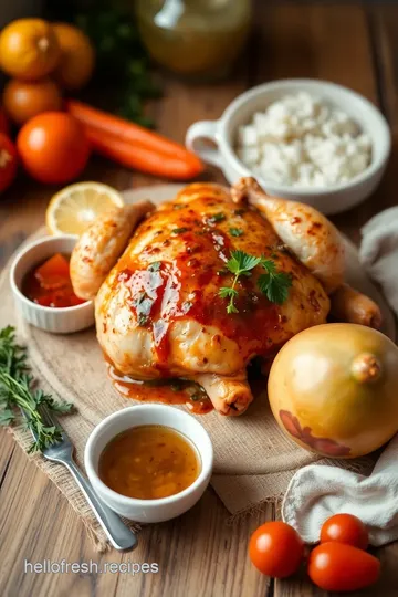 Roast Chicken with Flavorful Peruvian Marinade ingredients