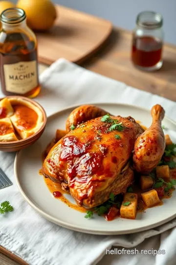 Roast Chicken with Flavorful Peruvian Marinade presentation