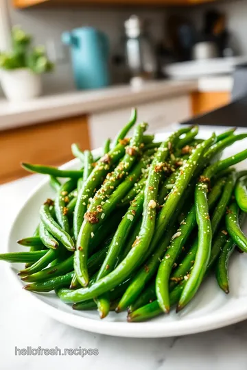 Roasted Green Beans with Everything Bagel Seasoning steps