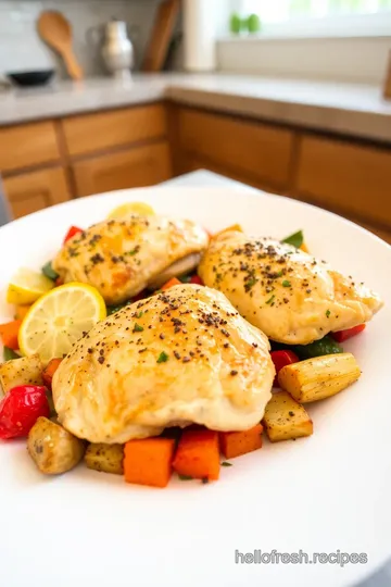 Roasted Lemon Herb Chicken with Veggies steps