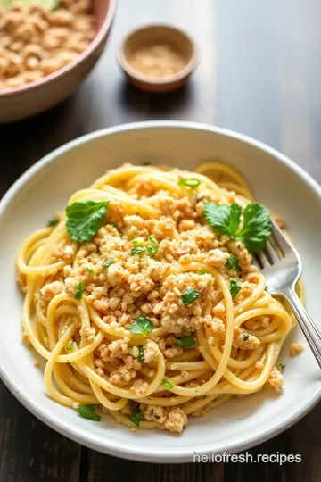 Rustic Fresh Pasta with Grains and Seasonal Vegetables presentation