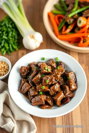 Sautéed Beef with Sesame Soy Glaze ingredients