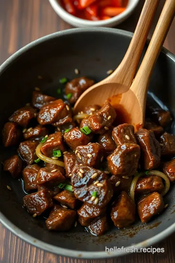 Sautéed Beef with Sesame Soy Glaze steps