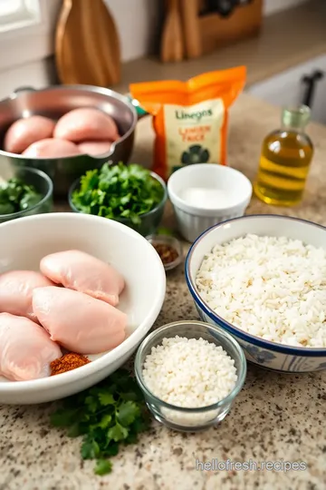 Southwest Spiced Chicken with Cilantro Lime Rice ingredients