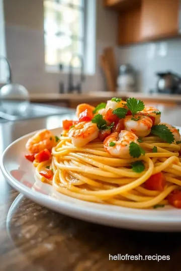 Sautéed Shrimp Pasta with Fresh Pico de Gallo steps