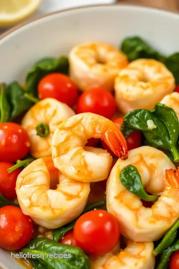 Delicious Garlic Butter Shrimp presentation