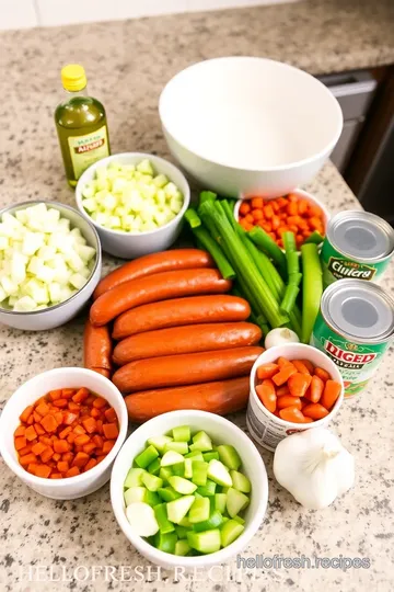 Andouille Sausage Jambalaya ingredients