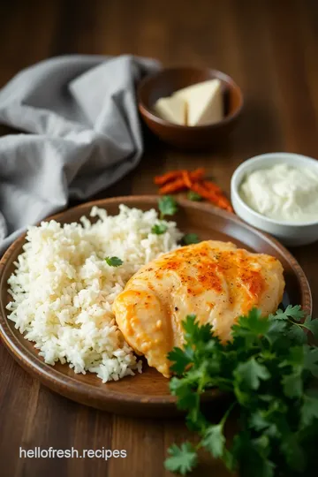 Sear Buffalo Chicken with Spicy Flavor ingredients