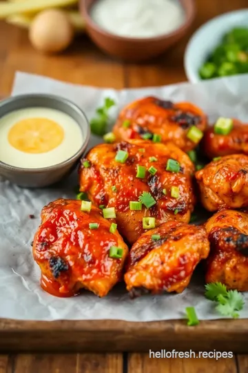 Sear Buffalo Chicken with Spicy Flavor presentation