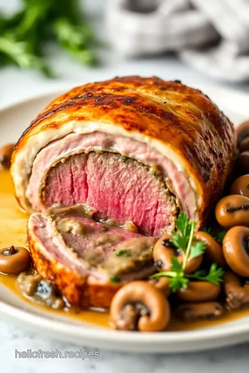 Beef Wellington Hell s Kitchen Recipe presentation