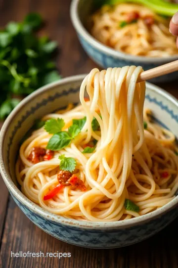 Silky Fresh Rice Noodles presentation