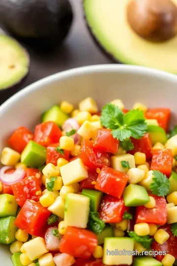 Simple Fresh Market Corona Salad presentation