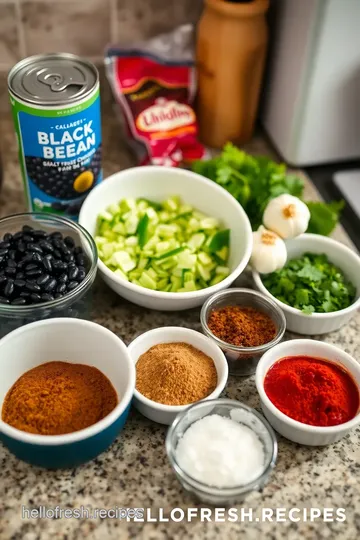 Mexican Black Bean Tacos ingredients