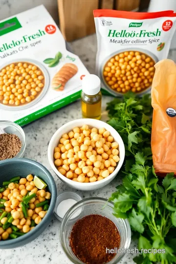 Easy Spicy Chickpea Stew ingredients