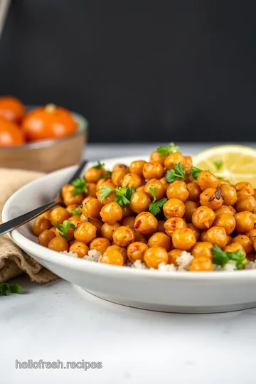 Easy Spicy Chickpea Stew presentation