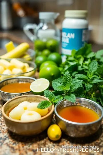 Thai Style Fresh Longan Juice ingredients