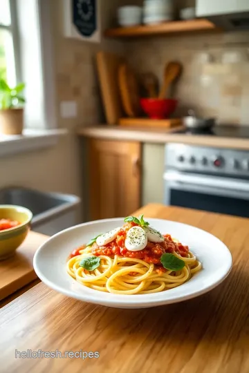 Ultimate Mozzarella Sorrentini Pasta with Basil and Fresh Tomato Sauce steps