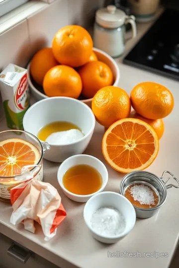 Zesty and Refreshing Freshly Squeezed Orange Juice ingredients