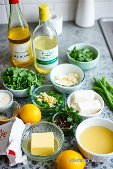 Zesty Herb-Citrus Beurre Blanc Sauce Indulgence ingredients