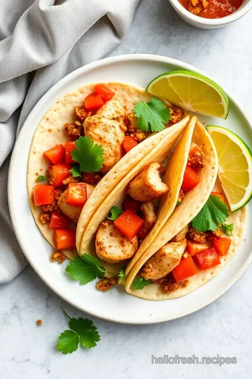 Zesty Southwest Spice Chicken Tacos presentation