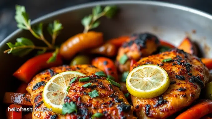 Blackened Chicken with Green Pepper