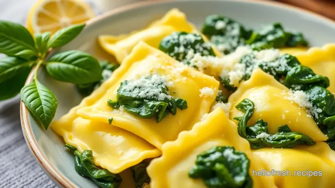 Handmade Ricotta and Spinach Ravioli with Sage Butter Sauce