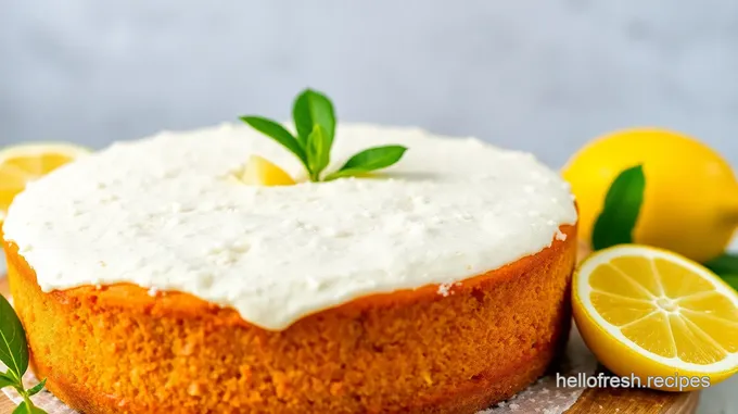 Fresh Coconut Lemon Cake