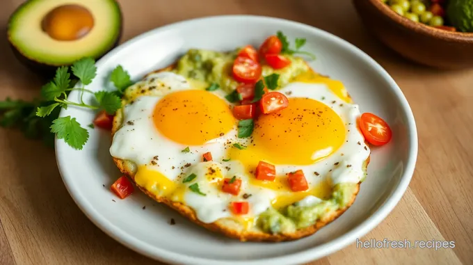 Cheesy Egg and Guacamole Breakfast Sandwiches