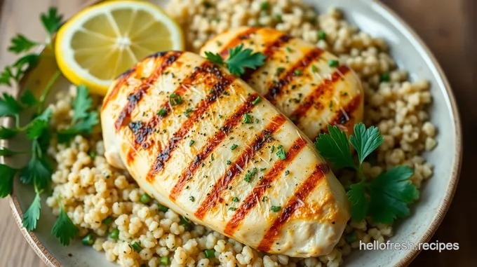 Grilled Chicken with Lemon Herb Flavor