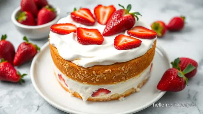 Heavenly Fresh Cream Strawberry Cake