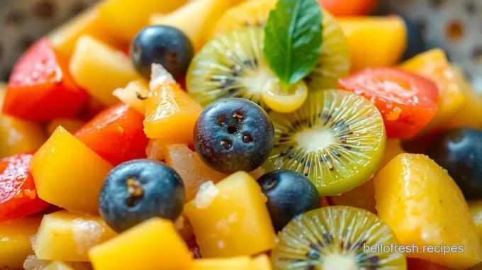 Underripe Fruit Salad with Citrus Honey Drizzle