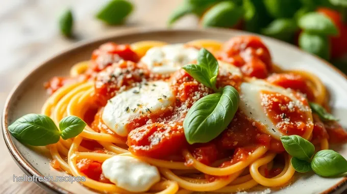 Ultimate Mozzarella Sorrentini Pasta with Basil and Fresh Tomato Sauce